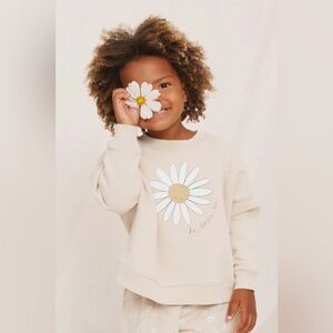 Rylee + Cru Daisy Love Boxy Girls Pullover sz 4/5